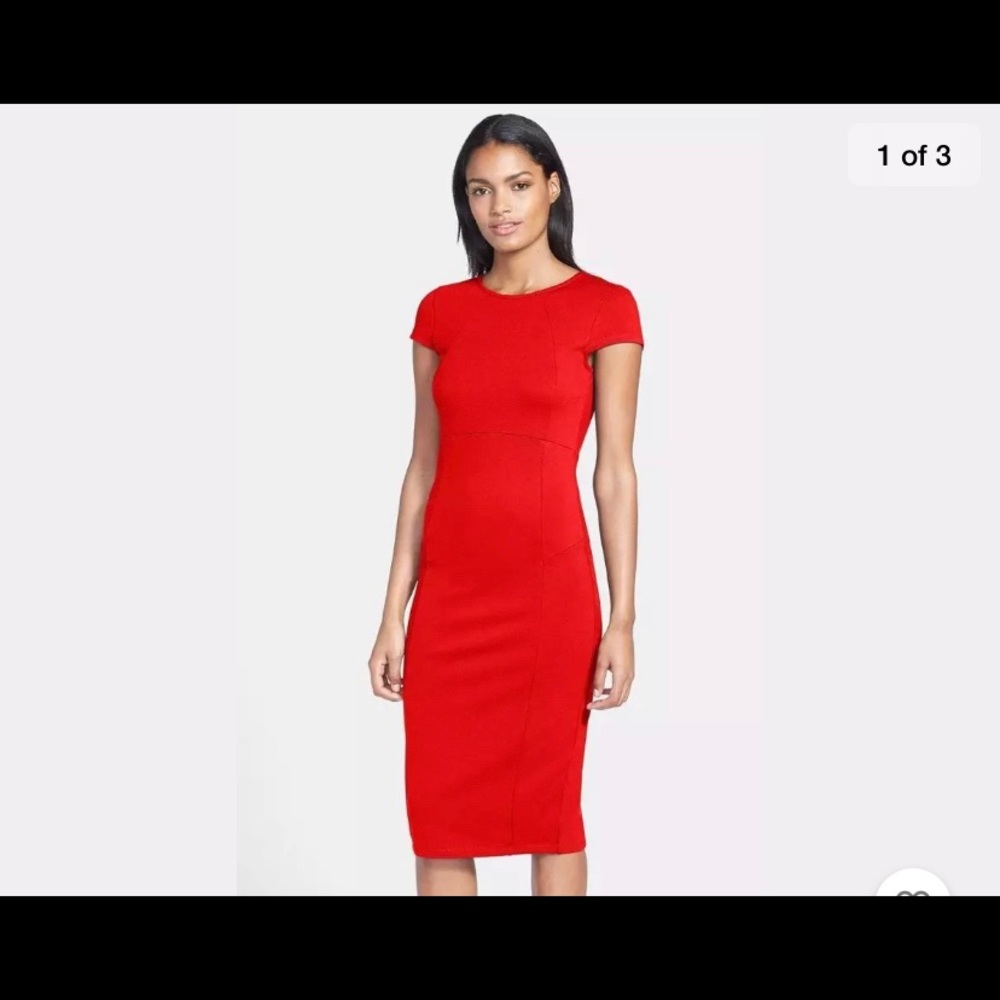 Felicity and Coco red dress